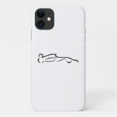 Race Line Drawing Silhouette Case-Mate iPhone Case (Achterkant)
