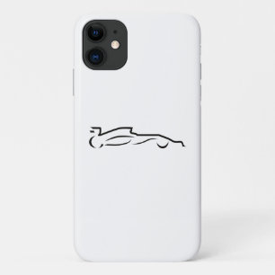 Race Line Drawing Silhouette Case-Mate iPhone Case