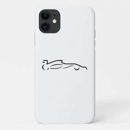 Race Line Drawing Silhouette Case-Mate iPhone Case (Achterkant)