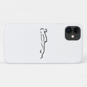 Race Line Drawing Silhouette Case-Mate iPhone Case (Achterkant (horizontaal))