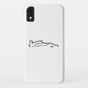 Race Line Drawing Silhouette Case-Mate iPhone Case