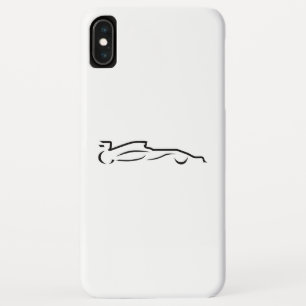 Race Line Drawing Silhouette Case-Mate iPhone Case