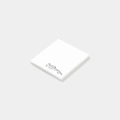 Race Line Drawing Silhouette Post-it® Notes (Schuin)