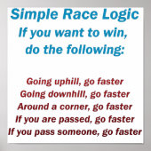 Race Logic Poster (Voorkant)