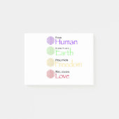 Race: Menselijke geboorteplaats: Grondpolitiek: vr Post-it® Notes (Voorkant)