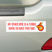 Race mijn andere auto bumpersticker (Op auto)