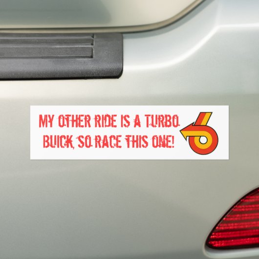 Race mijn andere auto bumpersticker (Op auto)