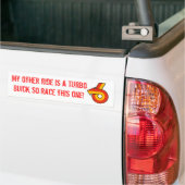 Race mijn andere auto bumpersticker (Op Truck)