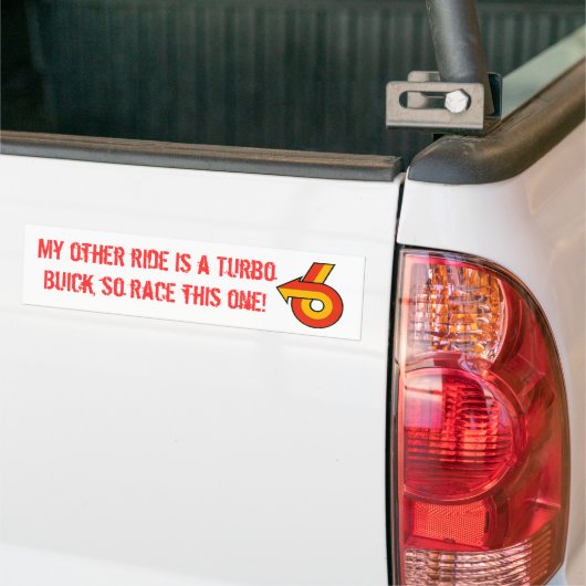 Race mijn andere auto bumpersticker (Op Truck)