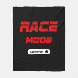 Race mode red fleece deken