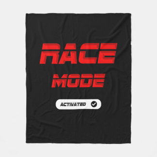 Race mode red fleece deken