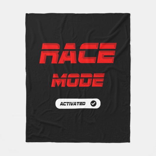 Race mode red fleece deken (Voorkant)