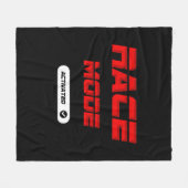 Race mode red fleece deken (Voorkant (Horizontaal))