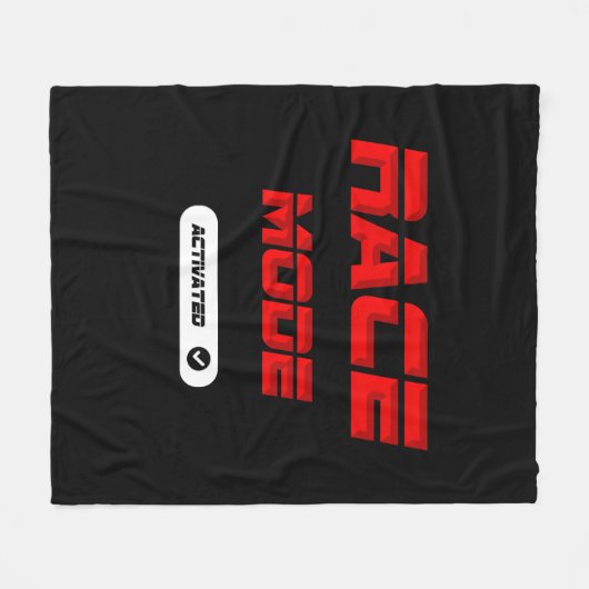 Race mode red fleece deken (Voorkant (Horizontaal))