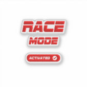 Race mode sticker (Voorkant)