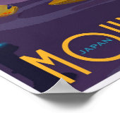 Race naar de berg Fuji in je vliegende auto. Poster (Hoek)