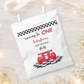 Race naar de eerste verjaardag van de kinderen bedankzakje (Geknipt)