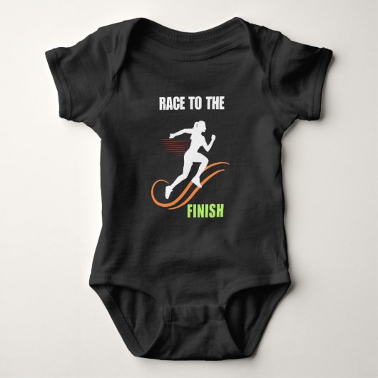 Race naar de finish romper (Voorkant)