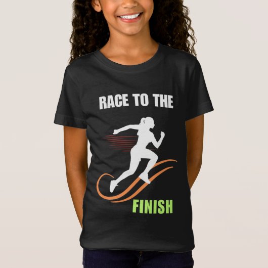 Race naar de Finish T-shirt (Voorkant)