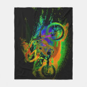 Race naar de Fins! - Motocross Racer Fleece Deken (Voorkant)