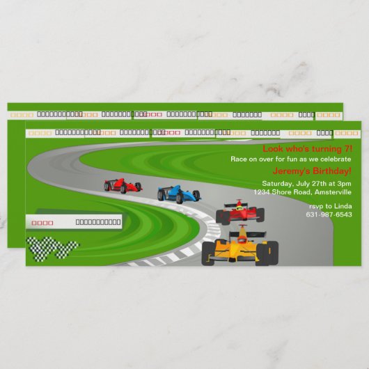 Race naar de finse uitnodiging (Voorkant / Achterkant)