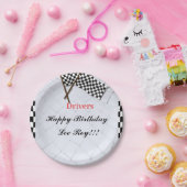 Race naar de overwinning papieren bordje (Feest)