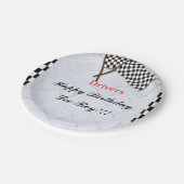 Race naar de overwinning papieren bordje (Gekanteld)