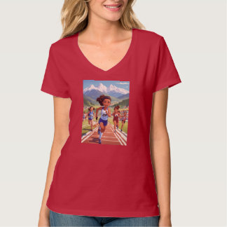 Race naar de overwinning" t-shirt