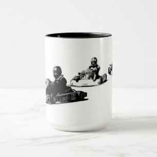 Race naar Finish - Go Kart Racers Mok