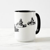 Race naar Finish - Go Kart Racers Mok (Voorkant rechts)