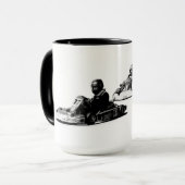 Race naar Finish - Go Kart Racers Mok (Voorkant links)