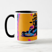 Race naar Finish - Go Kart Racers Mok (Links)