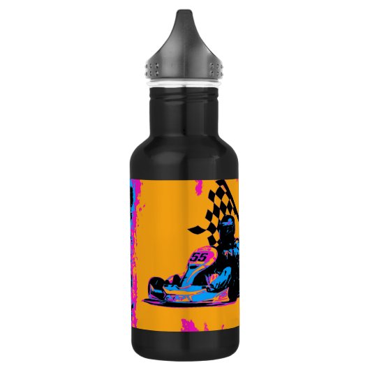 Race naar Finish - Go Kart Racers Waterfles (Links)