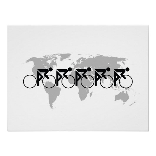 Race nr. 3 zwart op wit perfect poster (Voorkant)