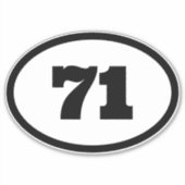 Race nummer [bewerken] sticker (Voorkant)