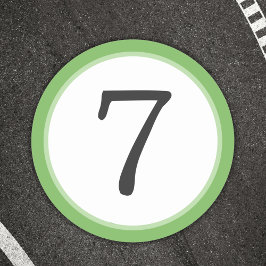 Race nummer ronde sticker