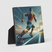 "Race of Life" Desktop Plaque Fotoplaat (Voorkant)