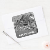 Race om te winnen - running sticker motivatie (Envelop)