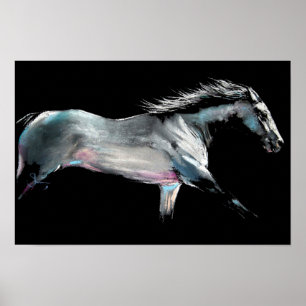 RACE ON ' Horse Race van Shirley MacArthur Poster