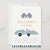 Race on Over Racing Auto Elke dag van de Age Uitno Bedankkaart (Voorkant)