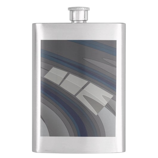 Race op blauw grijs spoor flacon (Voorkant)