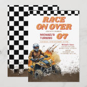 Race op de verjaardag van de Dirt ATV Supercross i Kaart (Voorkant / Achterkant)