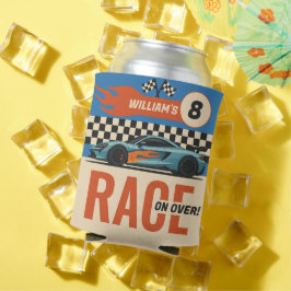 Race op Over Cool Car Race Boys Verjaardag Blikjeskoeler