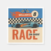 Race op Over Cool Car Race Boys Verjaardag Servet (Voorkant)