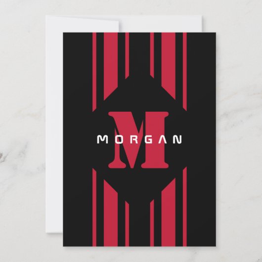 Race op Over Racing Auto's Verjaardagsfeest Kaart (Achterkant)