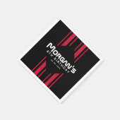 Race op Over Racing Auto's Verjaardagsfeest Servet (Hoek)