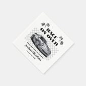 Race op Over Silver Moderne Race Auto Elke leeftij Servet (Hoek)