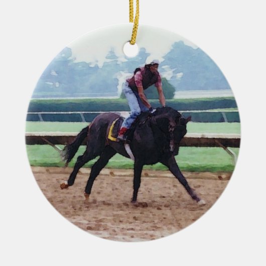 Race-ornament Keramisch Ornament (Voorkant)