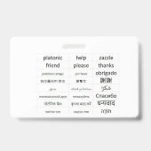 Race over de hele wereld badge (Achterkant)