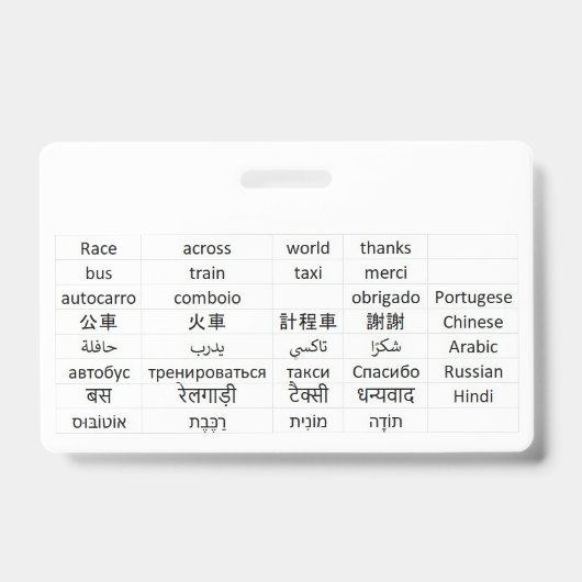 race over de wereld badge (Voorzijde)